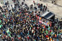 Demonstration gegen die SVP Durchsetzungsinitiative im Februar 2016 (Bildquelle: SP Kanton Zürich)